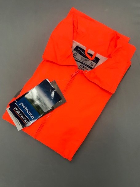 LOW14 Orange Hi Vis Rain Jacket 