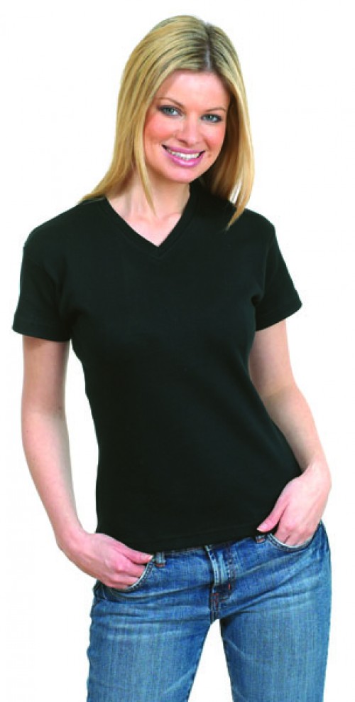 Ladies Premium V Neck Fitted T-Shirt